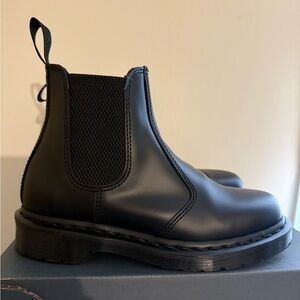 Black Leather Chelsea Boots